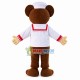 Pleased Patissier Bear Mascot Costume Pleased Patissier Bear Mascot Costume