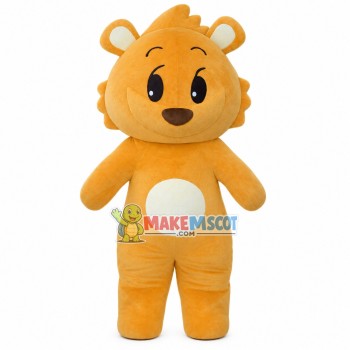 Navie Yellow Little Lion Mascot Costume