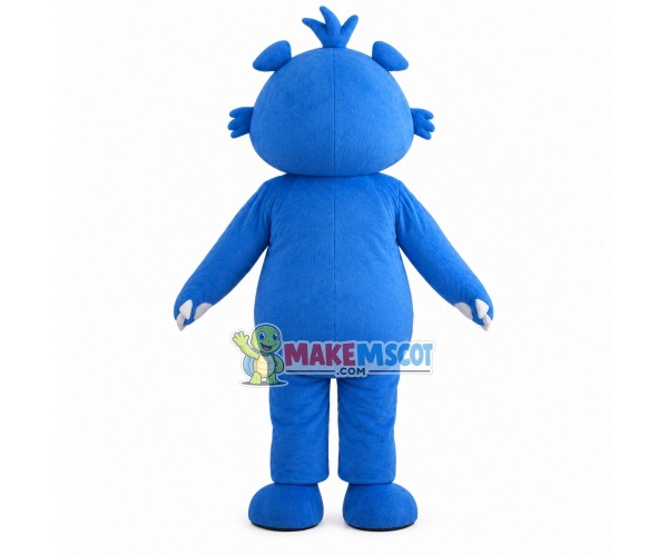 Frank Light Blue Tired Bear Mascot Costume Frank Light Blue Tired Bear Mascot Costume