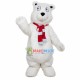 Adult Warm Long Wool White Bear Mascot Costume Adult Warm Long Wool White Bear Mascot Costume