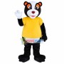 Female Black Bear With Shirt Mascot Costume