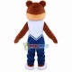 Casual Bear In The Vest Suit Mascot Costume Casual Bear In The Vest Suit Mascot Costume