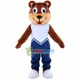 Casual Bear In The Vest Suit Mascot Costume