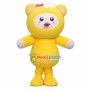 Cute Yellow Hooded Baby Bear Mascot Costume