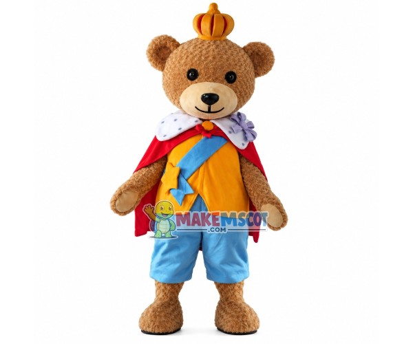 Honorable Crown Bear Soft Mascot Costume Honorable Crown Bear Soft Mascot Costume