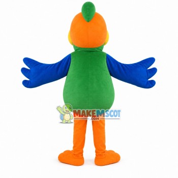 Noisy Little Green Parrot Mascot Costume for Adult Noisy Little Green Parrot Mascot Costume for Adult