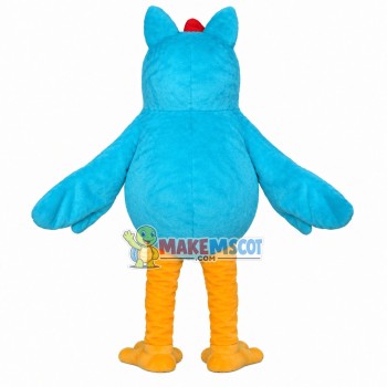 Funny Light Blue Love Owl Mascot Costume Funny Light Blue Love Owl Mascot Costume