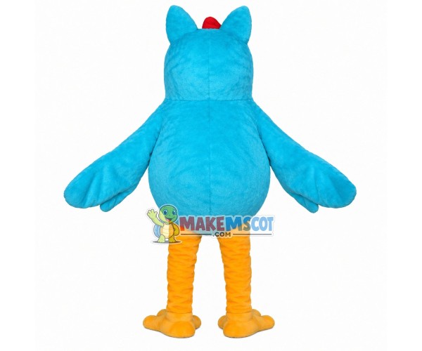 Funny Light Blue Love Owl Mascot Costume Funny Light Blue Love Owl Mascot Costume