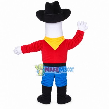 Farm Worker White Bird Mascot Costume Farm Worker White Bird Mascot Costume