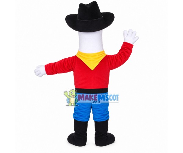 Farm Worker White Bird Mascot Costume Farm Worker White Bird Mascot Costume