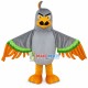 Serious The Gray Eagle Mascot Costume Serious The Gray Eagle Mascot Costume