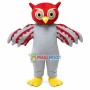Red-headed Adult Size Owl Mascot Costume