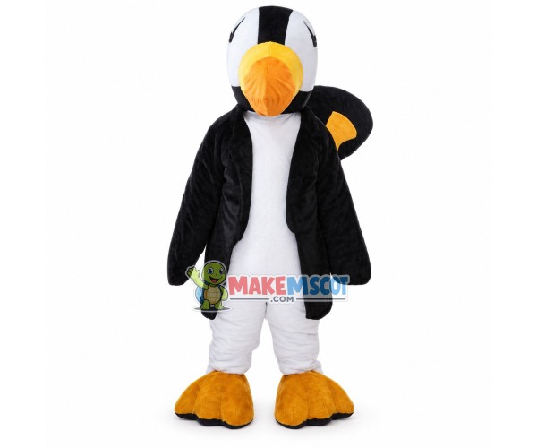 Mr Penguin Wearing Long Coat Mascot Costume Mr Penguin Wearing Long Coat Mascot Costume