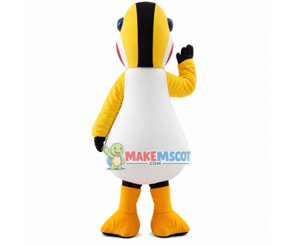 The Large Yellow & White Toucan Mascot Costume The Large Yellow & White Toucan Mascot Costume