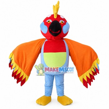 Big-winged Polychromatic Bird Mascot Costume