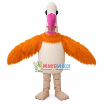 Long Necked Plush Ostrich Mascot Costume