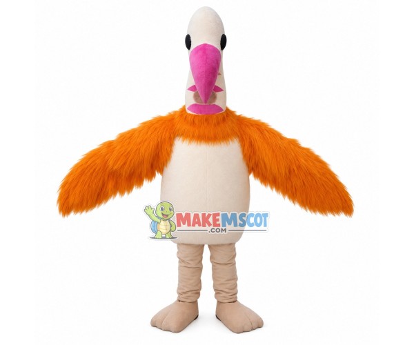 Long Necked Plush Ostrich Mascot Costume