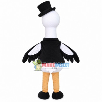 Elegant Ostrich In The Dinner Suit Mascot Costume Elegant Ostrich In The Dinner Suit Mascot Costume