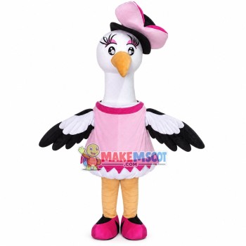 Elegant Ostrich In The Dinner Suit Mascot Costume Elegant Ostrich In The Dinner Suit Mascot Costume