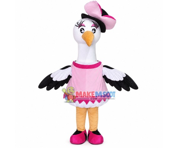 Elegant Ostrich In The Dinner Suit Mascot Costume Elegant Ostrich In The Dinner Suit Mascot Costume