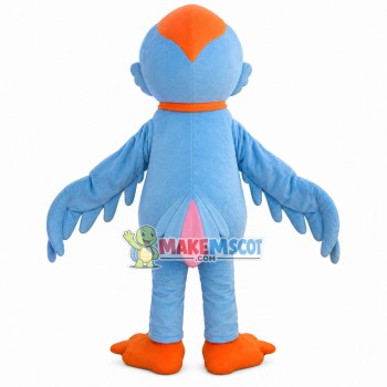 Sky Blue Blush Wild Duck Mascot Costume Sky Blue Blush Wild Duck Mascot Costume