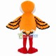 Small Sparrow With Orange Wings Mascot Costume