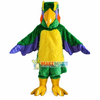 Adult Colorful Furry Parrot Mascot Costume Adult Colorful Furry Parrot Mascot Costume