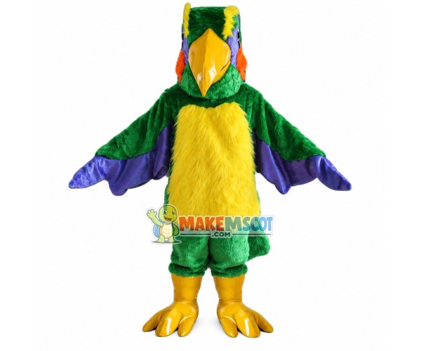 Adult Colorful Furry Parrot Mascot Costume Adult Colorful Furry Parrot Mascot Costume
