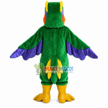 Adult Colorful Furry Parrot Mascot Costume Adult Colorful Furry Parrot Mascot Costume