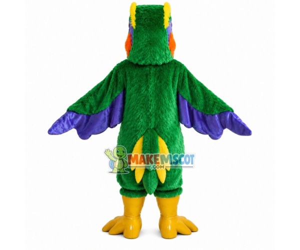 Adult Colorful Furry Parrot Mascot Costume Adult Colorful Furry Parrot Mascot Costume