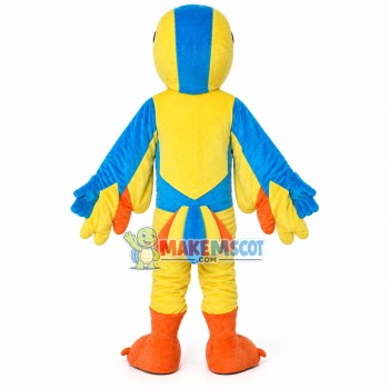 Yellow & Blue Bird Mascot Costume For Adult Yellow & Blue Bird Mascot Costume For Adult