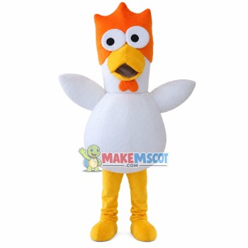 Lightweight Orange Head Chicken Mascot Costume Lightweight Orange Head Chicken Mascot Costume