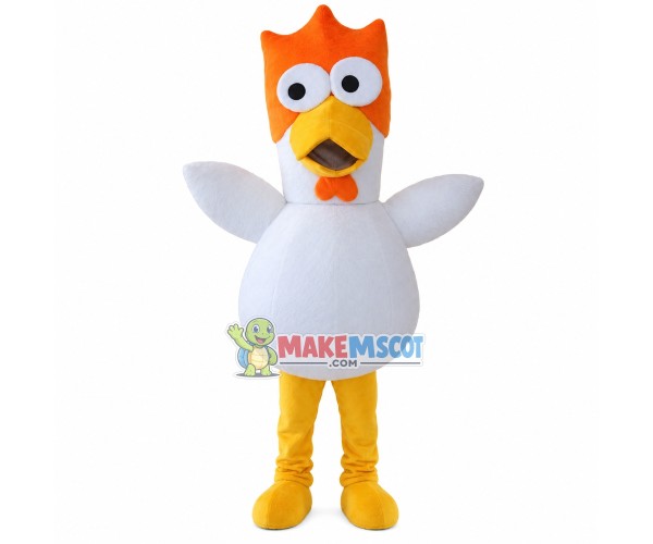 Lightweight Orange Head Chicken Mascot Costume Lightweight Orange Head Chicken Mascot Costume