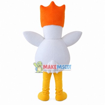 Lightweight Orange Head Chicken Mascot Costume
