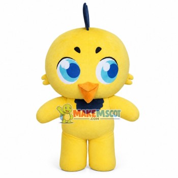 Shiny Big Eyes Chicken Cartoon Mascot Costume