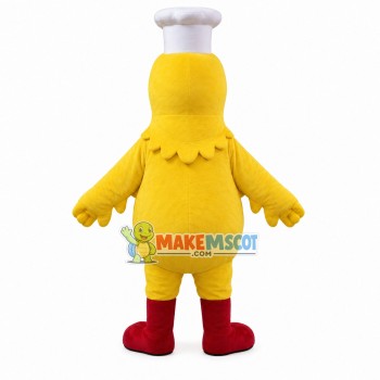 Motivated Chef Chicken Mascot Costume Motivated Chef Chicken Mascot Costume