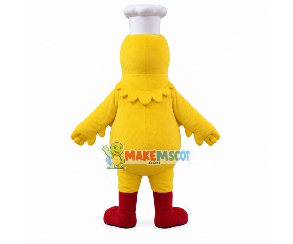 Motivated Chef Chicken Mascot Costume Motivated Chef Chicken Mascot Costume