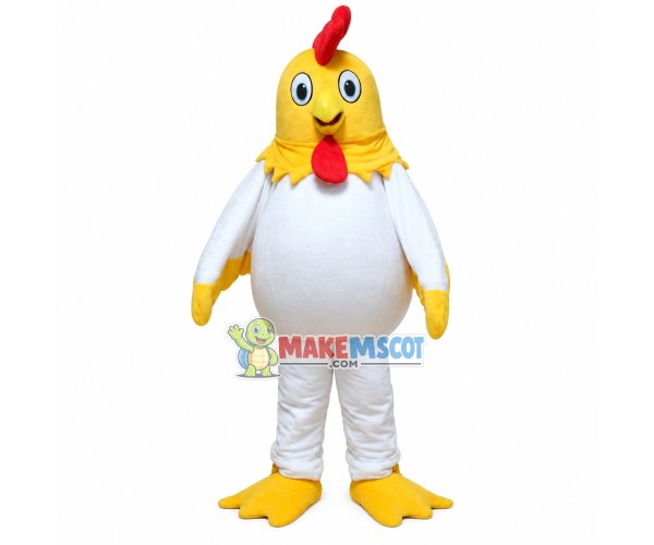 Soft Lightweight White Chicken Mascot Costume Soft Lightweight White Chicken Mascot Costume