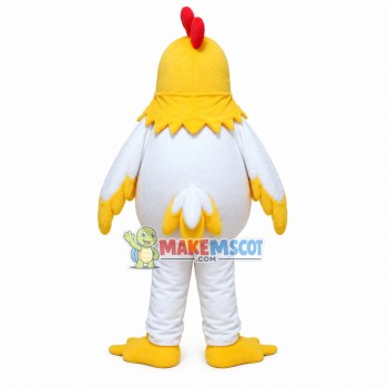 Soft Lightweight White Chicken Mascot Costume Soft Lightweight White Chicken Mascot Costume