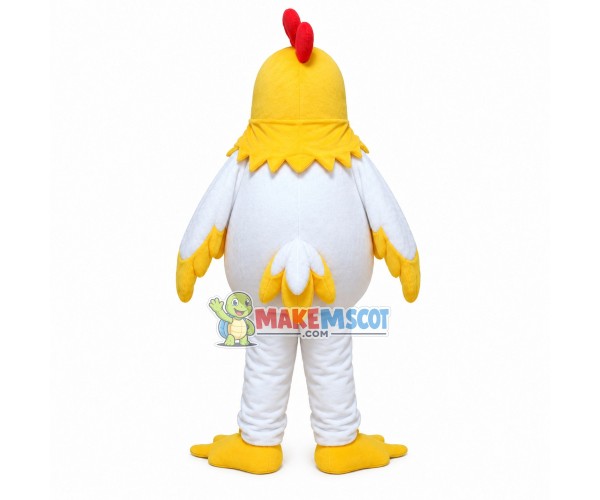 Soft Lightweight White Chicken Mascot Costume Soft Lightweight White Chicken Mascot Costume