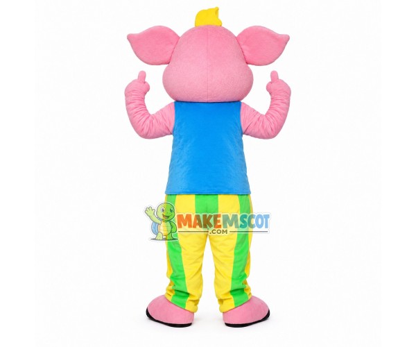 Handmade Soft Pink Pig Mascot Costume Handmade Soft Pink Pig Mascot Costume