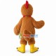 Standing Style Brown Long Wool Chicken Mascot Costume Standing Style Brown Long Wool Chicken Mascot Costume
