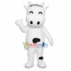 Pleasant Pure White Cow Mascot Costume