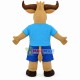 Hard-working Buffalo With Powerful Horns Mascot Costume Hard-working Buffalo With Powerful Horns Mascot Costume