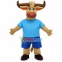 Hard-working Buffalo With Powerful Horns Mascot Costume