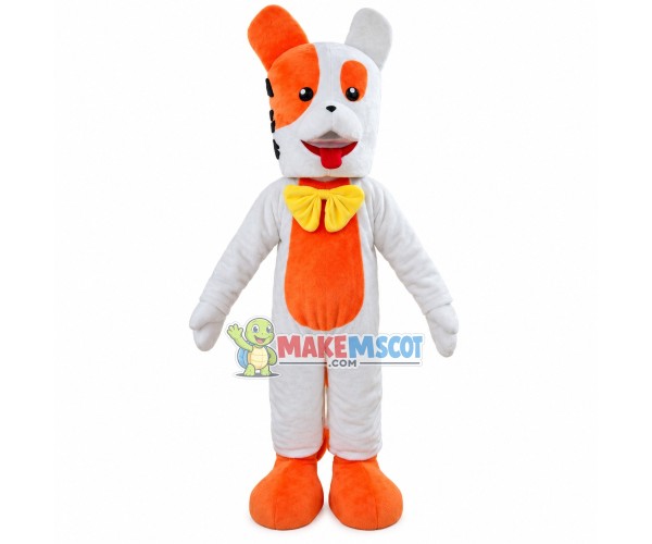 Pretty Pet Dog Wearing Yellow Tie Mascot Costume Pretty Pet Dog Wearing Yellow Tie Mascot Costume