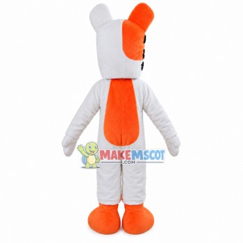 Pretty Pet Dog Wearing Yellow Tie Mascot Costume
