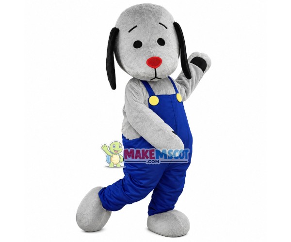 Greyhound With Drooping Ears Mascot Costume