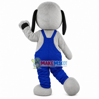 Greyhound With Drooping Ears Mascot Costume