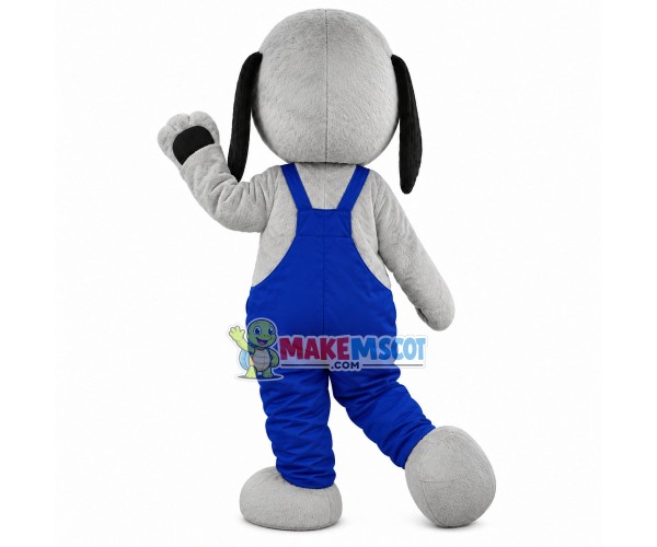 Greyhound With Drooping Ears Mascot Costume Greyhound With Drooping Ears Mascot Costume